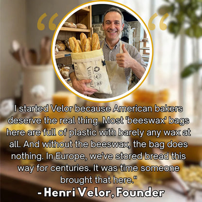 Premium 100% Cotton-Beeswax Bread Bags